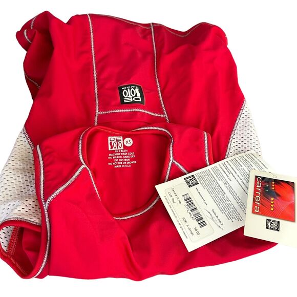 de soto red carrera triathalon cycling top Size XS - Picture 3 of 5